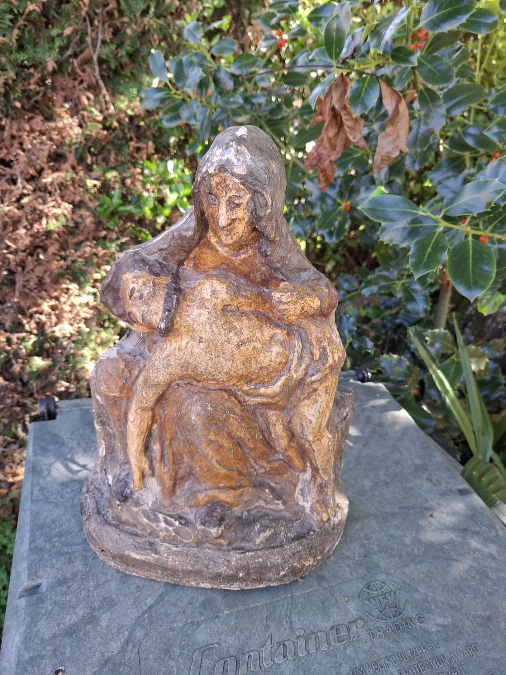 Skulpturen & Statuen: statut piéta bois – Gebraucht aus Villeneuve von BibiVintage