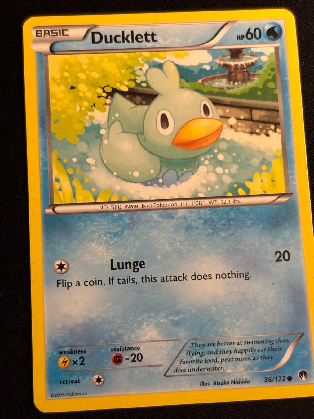 Pokémon Carte collezionabili: Pokemon Ducklett - BREAKpoint 36/122 - English – Usato da Bern venduto da Big_GS