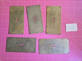 Modellbau Baustellenzubehör Stahlplatten Set 8