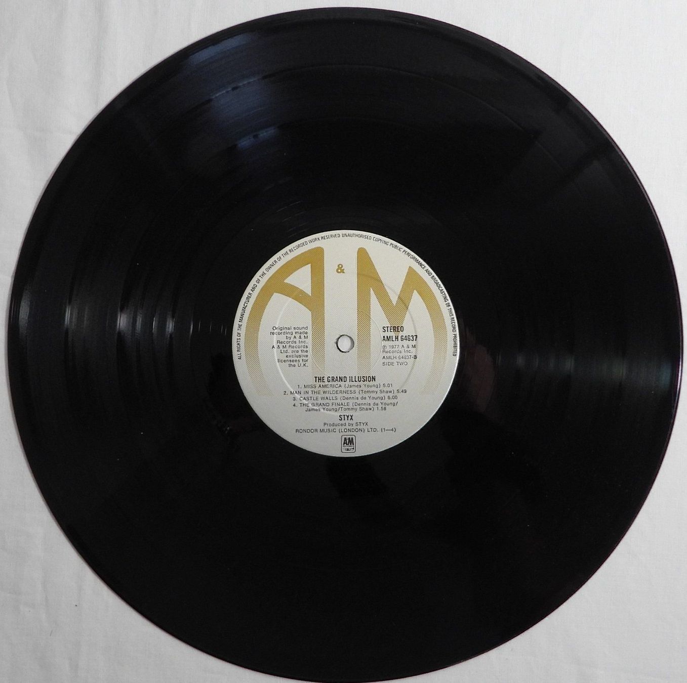 Dischi in vinile: STYX THE GRAND ILLUSION  LP 1977 – Usato da Dübendorf venduto da mar_85sd 6