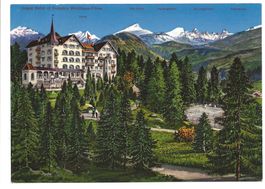 Surselva Waldhaus-Flims (GR) Grand Hotel Tennisplatz um 1910