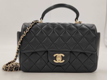 🖤 CHANEL CLASSIC RECTANGULAR MINI TOP HANDLE FLAP BAG 🖤
