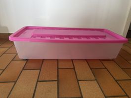 2x Aufbewahrungsbox mit Deckel (Unterbettbox)