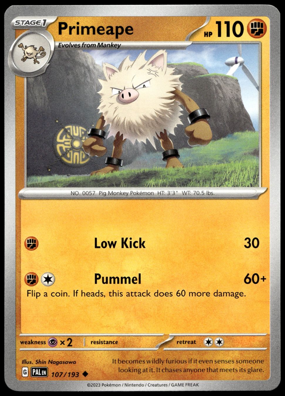 Pokémon Carte collezionabili: Pokémon Primeape 107/193   SV02 Paldea Evolved – Usato da Le Mouret venduto da PokemonCards_CH