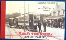 1993 Insel Man Elektrische Eisenbahn Manx Markenheftchen **