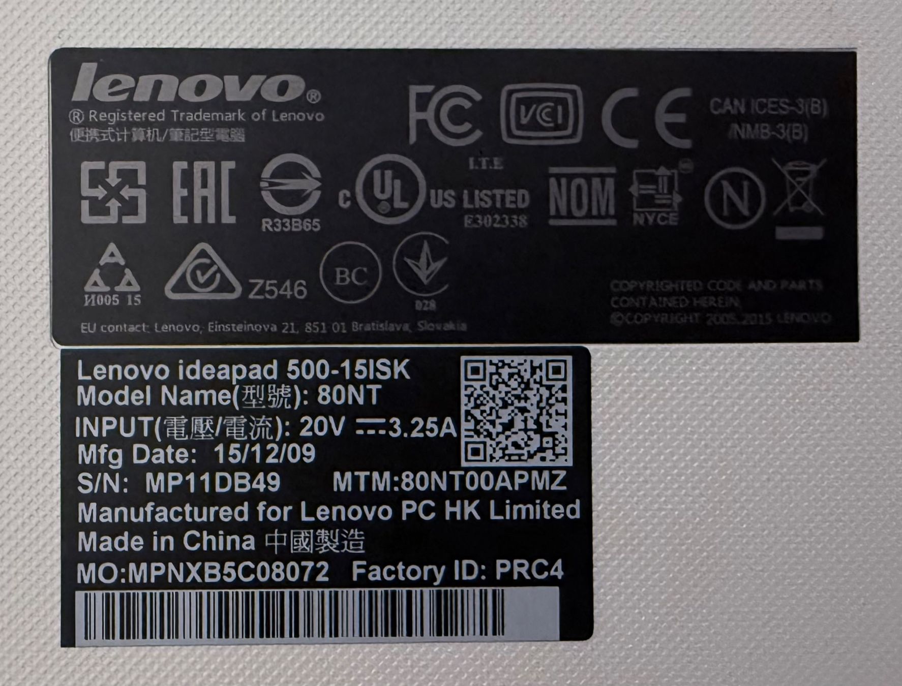 Lenovo Notebook: Lenovo Ideapad 500-15ISK – Usato da Immensee venduto da mikeside 5