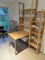 Wooden Shelving Unit with Desk - Perfect for Study! 55