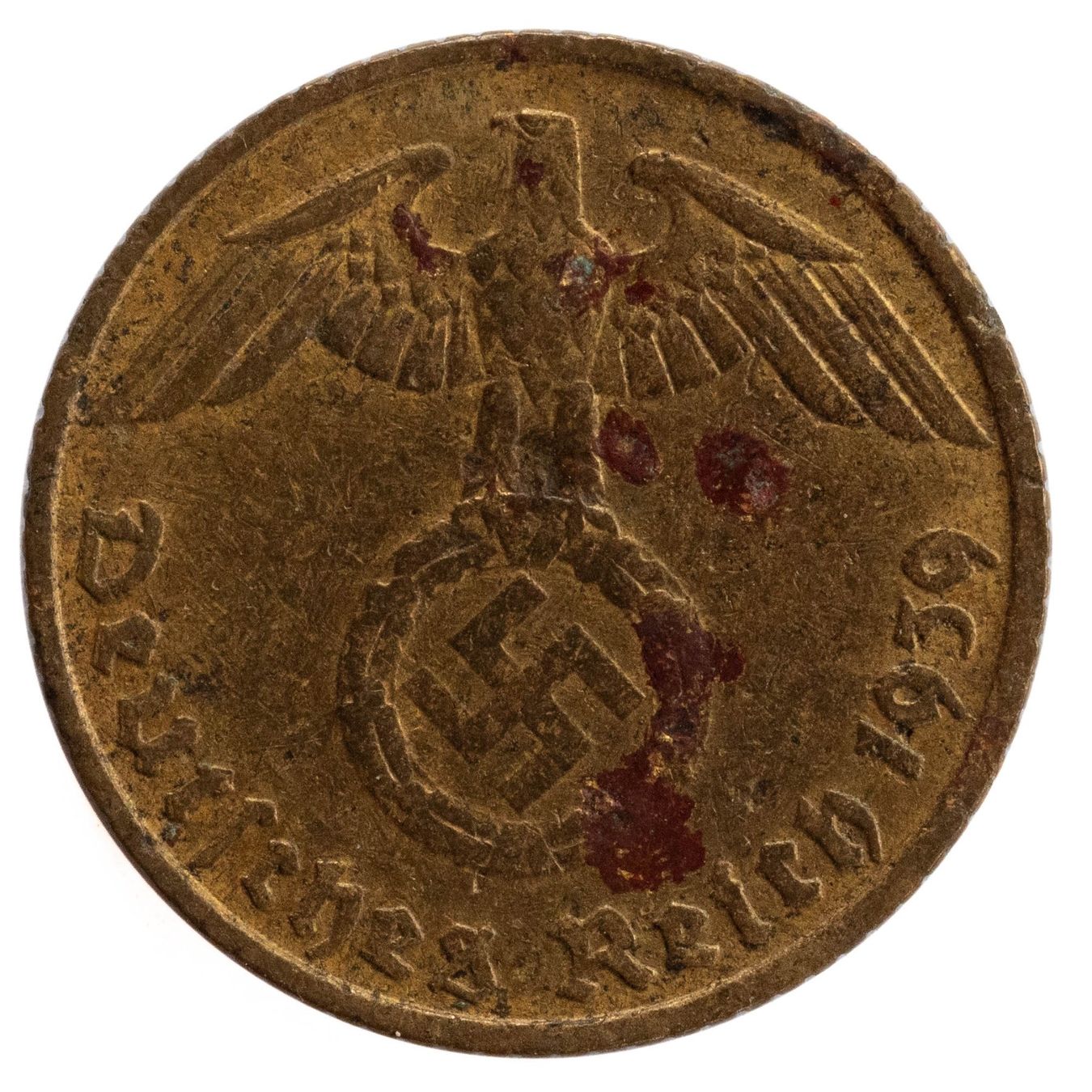 Alle Münzen: Deutschland - 5 Reichspfennig - 1939 - J – Gebraucht aus Rotkreuz von num_6343 1