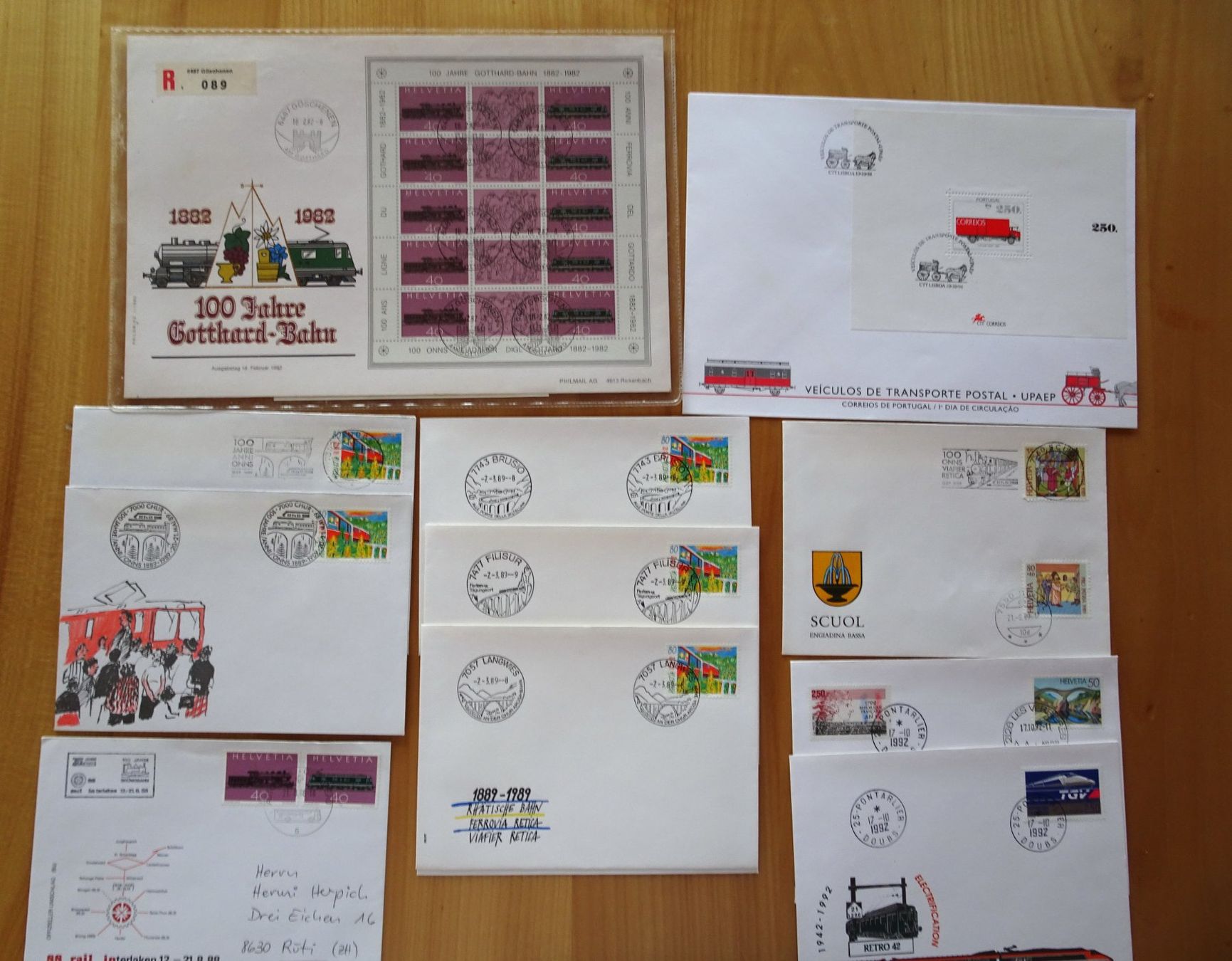 Tutti i francobolli: Briefmarken / Belege Eisenbahn – Usato da Feldbrunnen venduto da MarcusSO