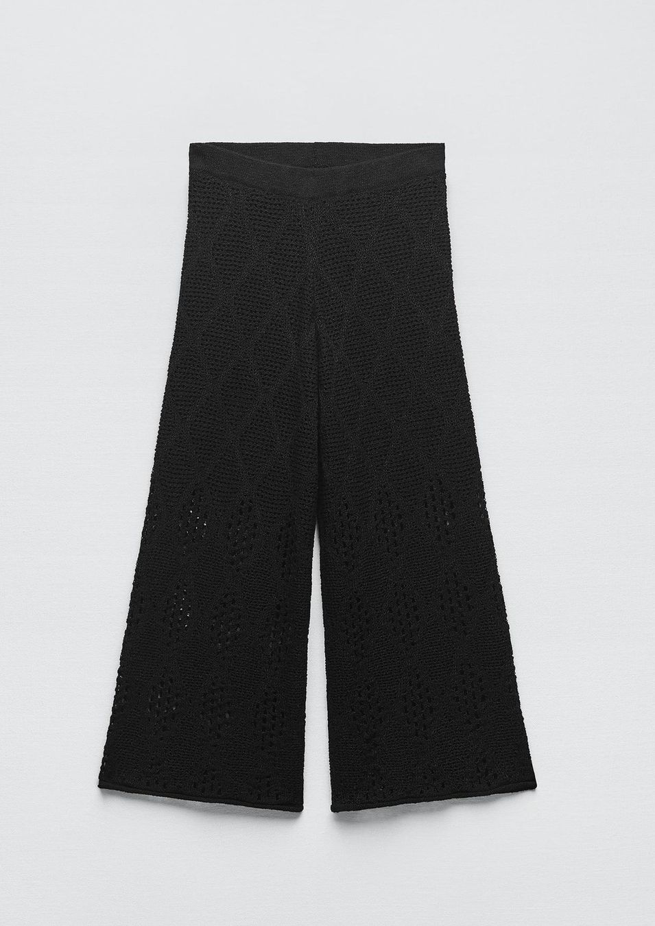 Zara Hosen: Schwarze Strickhose – Gebraucht aus Rudolfstetten von krach