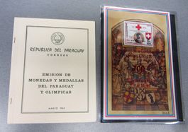 Paraguay: 1965 Tokyo Olympics Medals/Goldmarken+Gratisblock