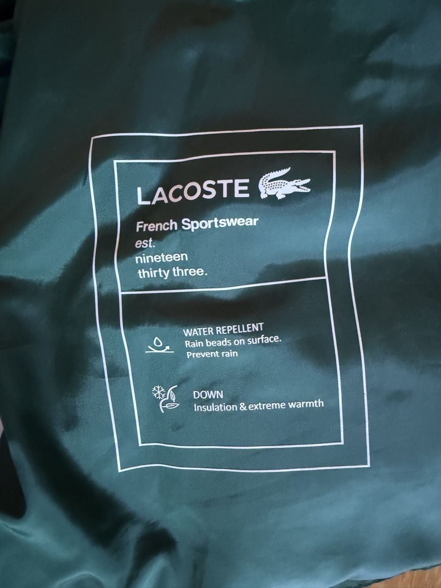 Lacoste Giacche: Doudoune Lacoste verte taille S – Usato da Cologny venduto da PEACEANDLOVE 5