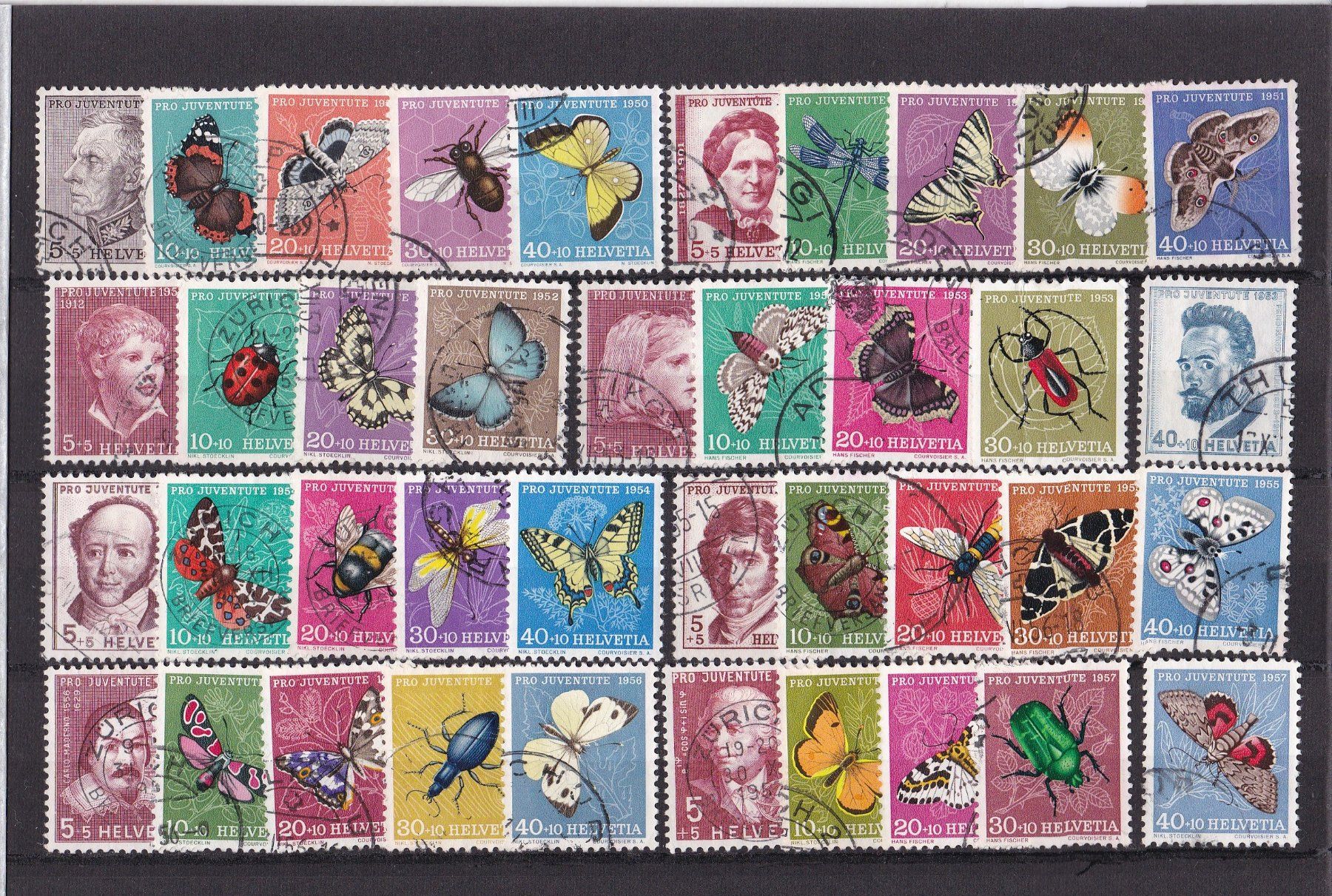 Tutti i francobolli: CH Briefmarken Lot "Pro Juventute & Pro Patria" – Usato da Münchwilen AG venduto da Nesar 4