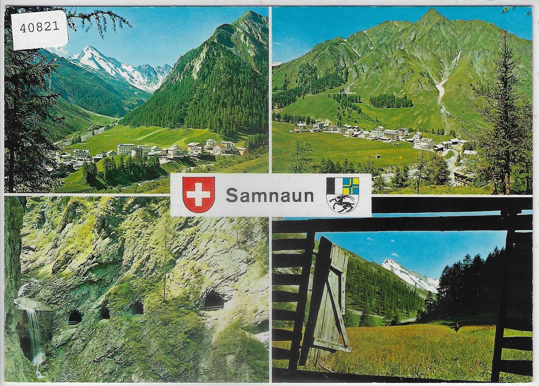 Cartoline postali: Samnaun - Multiview – Usato da Ettingen venduto da Kartenplanet