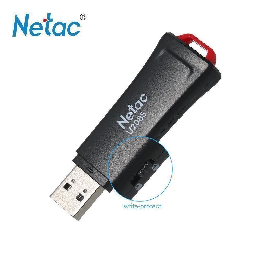 USB Sticks: Netac U208S USB3 mit Schreibschutz 32GB – Neu und originalverpackt aus Winterthur von b-mem 5