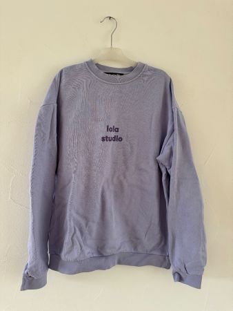 Lola Studio Pullover, Lila, Oversize, Grösse S