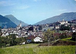 SCHWYZ mit Blick auf Rigi und Rossberg