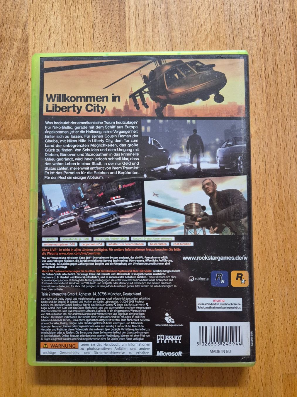 Spiele: Grand Theft Auto IV - Xbox 360 – Gebraucht aus Solothurn von Daniel_SO 1