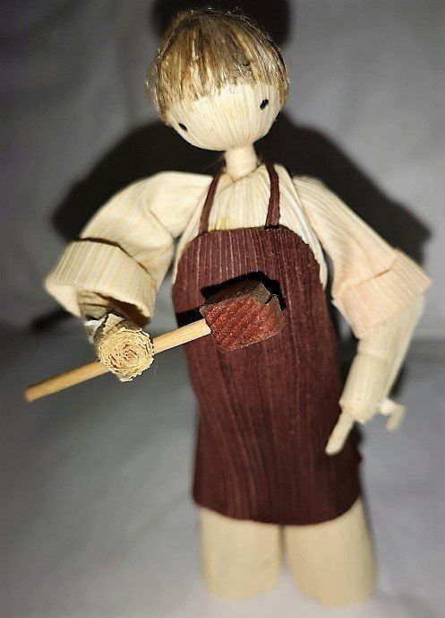 Statuette: Maisblatt Berufe Schmied mit Hammer – Nuovo (secondo la descrizione) da Lutzenberg venduto da Pinschi01