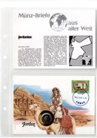 Jordanien_Münzbrief mit Beschreibung