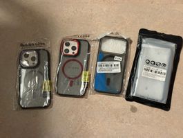 4 Handyhüllen für iPhone 16 Pro und 17 Pro neu verpackt