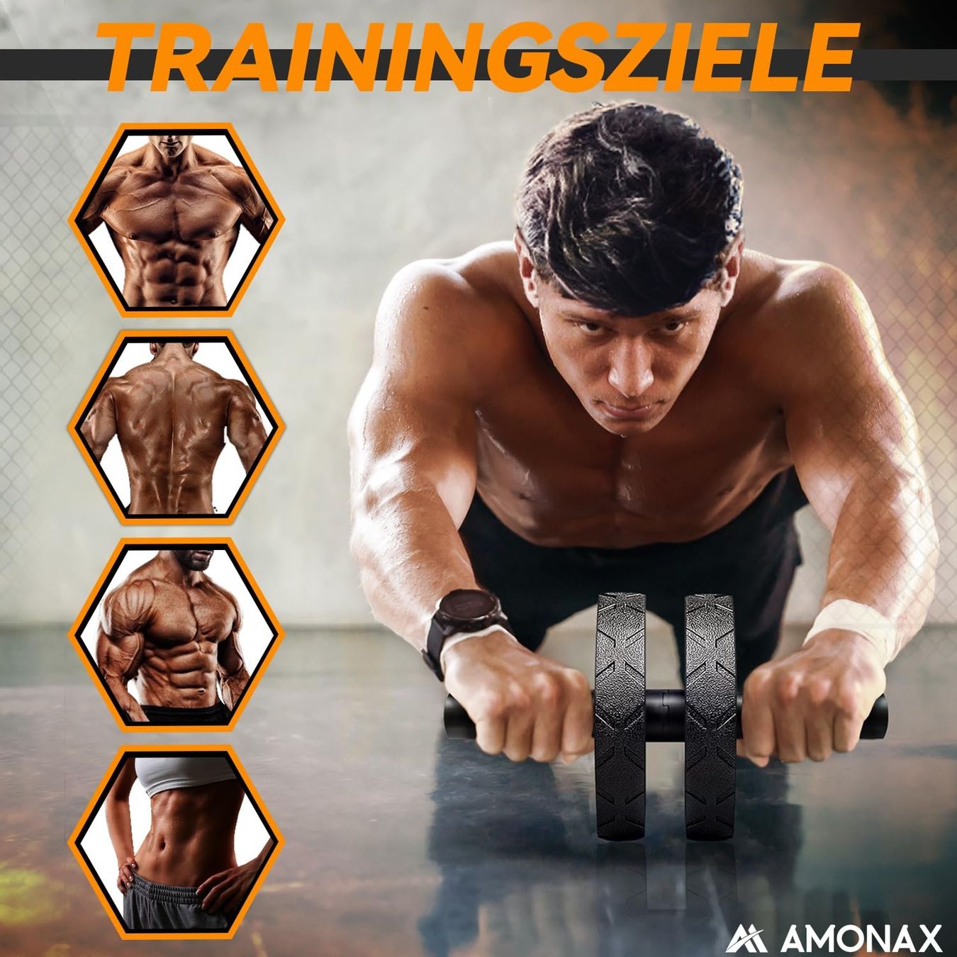 Hometrainer: Bauchroller Bauchtrainer AB Wheel Set Kniematte Springseil – Nuovo e nell'imballaggio originale da Dörflingen venduto da Nixhub 2