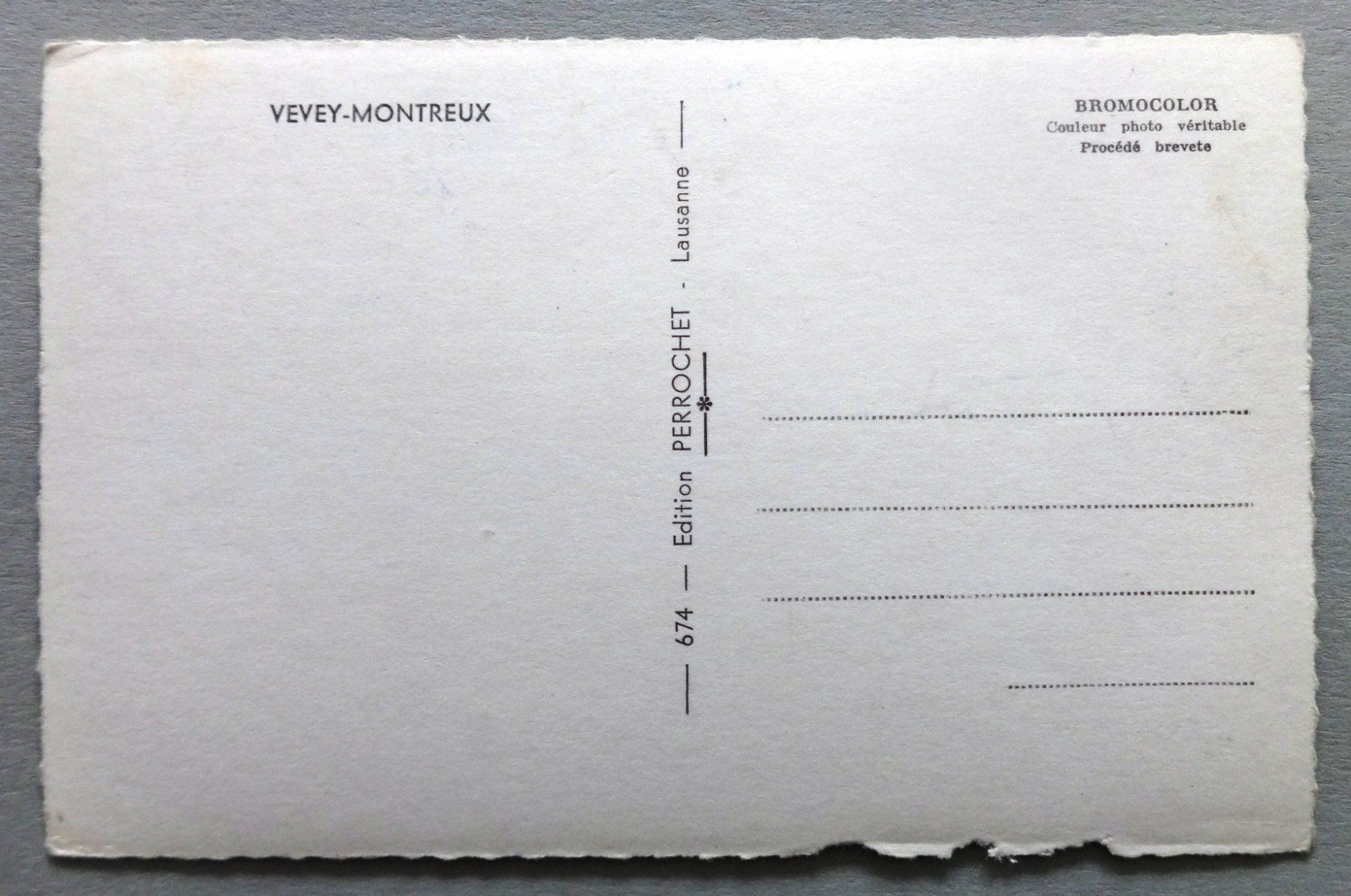 Cartes postales: Vevey-Montreux – Défectueux à Fétigny par Billy2miny 1