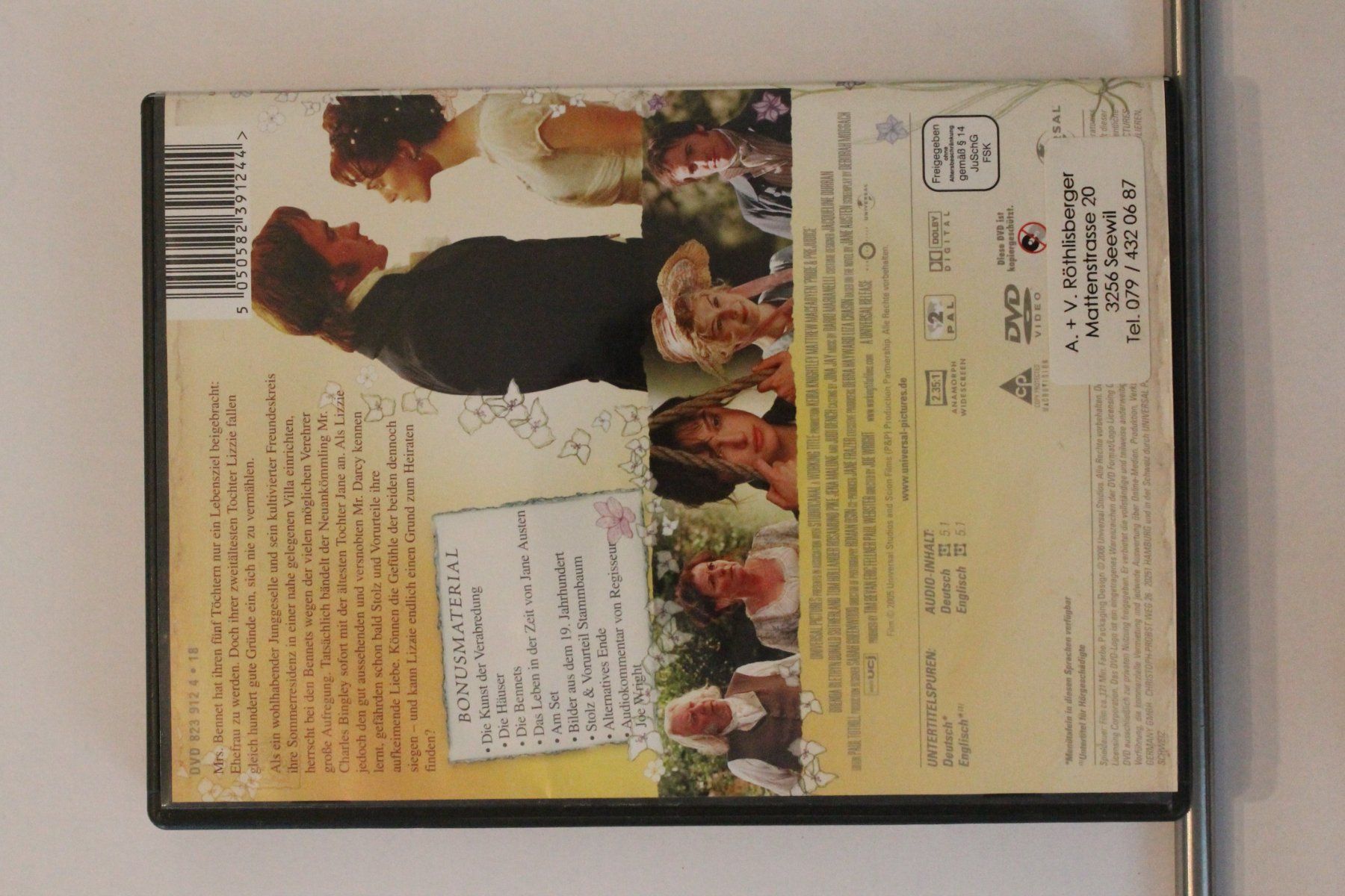 Alle DVDs: Stolz und Vorurteil – Gebraucht aus Grenchen von Manuel.We 1