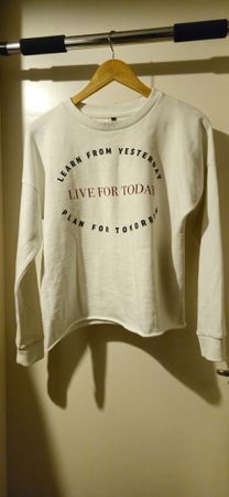 Chicoree Damen-Pulli, Grösse M, Motiv-Print – Super Zustand!