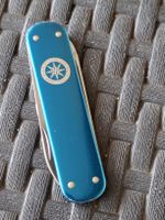  EloxTaschenmesser blau mit Logo guter Zustand !!