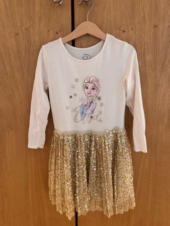 Robe Disney La Reine des Neiges, taille 116 cm, 6 ans.