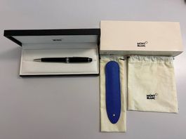 Montblanc Kugelschreiber mit Sartorial Lederetui