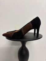 Salvatore Ferragamo Vintage Pumps Braun/Schwarz Gr. 39