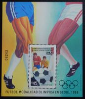 Chile Kat. Bl. 5 ** Fussball Seoul 1987