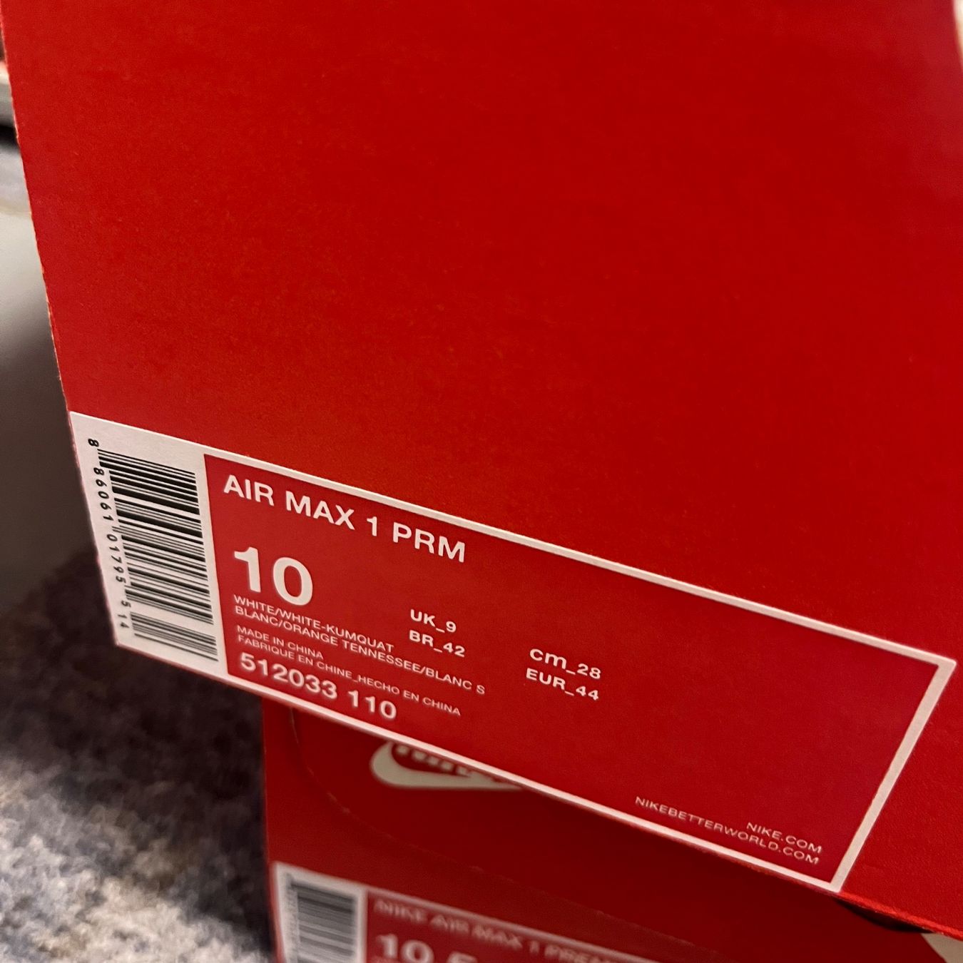 Nike Chaussures hommes: Nike Air Max 1 Kumquat – Neuf (Voir description) à Winterthur par LaBodega 1
