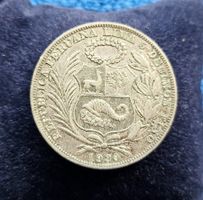Silbermünze: Peru 1 Sol 1930
