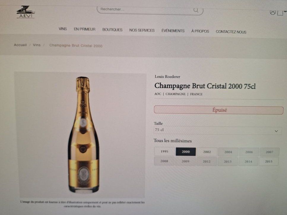 Champagne Louis Roderer Cristal 2000 75cl + Emballage origin (Gebraucht ...
