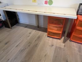 Schreibtisch / Arbeitstisch weiss – 200 x 60 cm IKEA