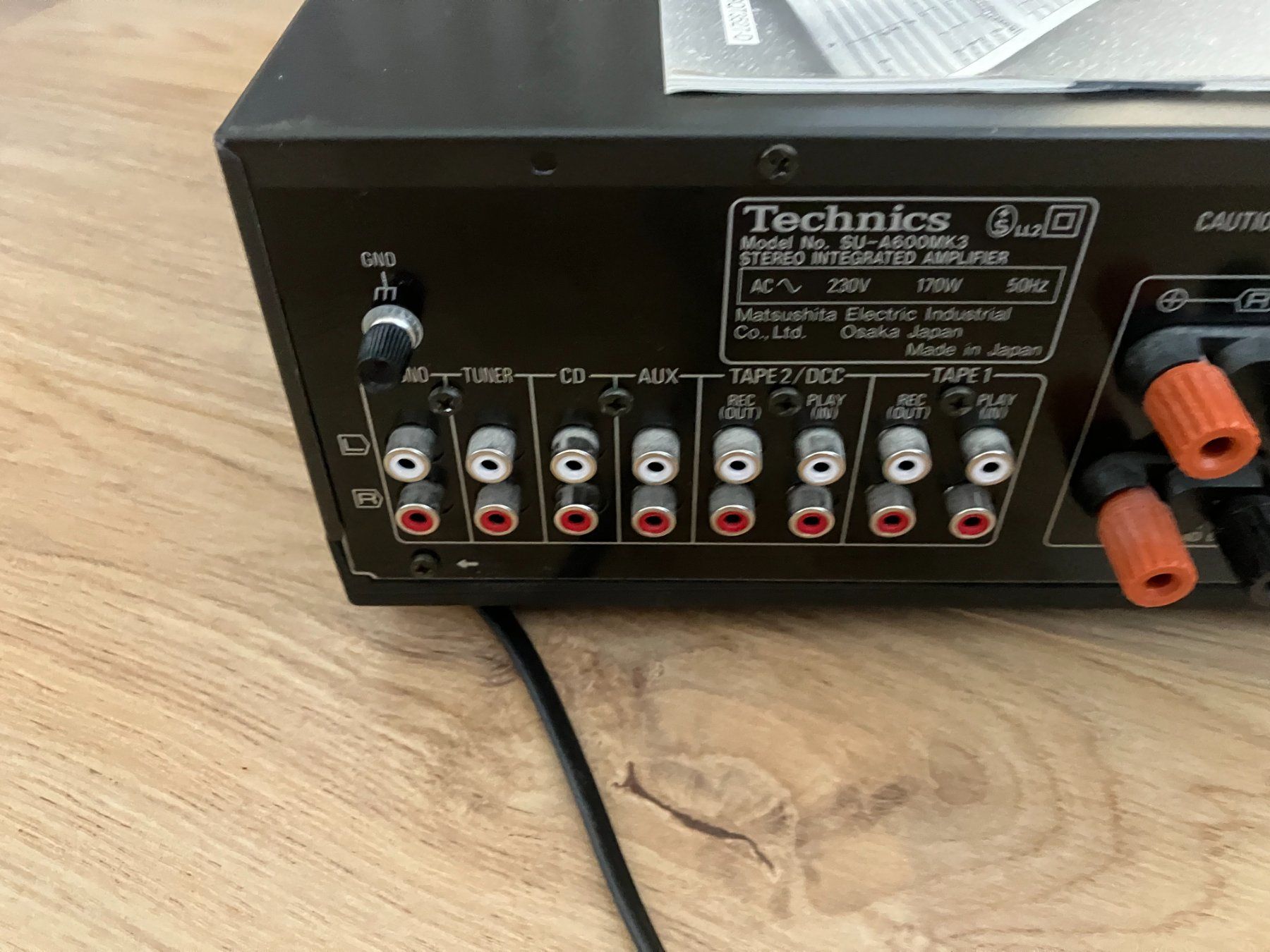 Technics Amplificatori: Technics Stereo Integrated Amplifier A 600 MK3 – Usato da Lengnau AG venduto da Mard 2