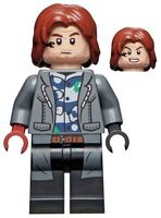LEGO Jurassic World jw077 Rainn Delacourt - Dark Blue and Wh
