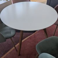 Runder Tisch weiss Holzbeine gebraucht