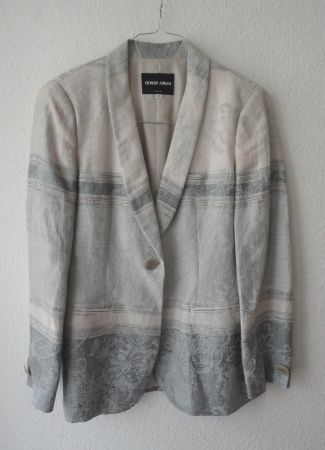 GIORGIO ARMANI Damen-Jacke/Blazer Leinen/SeideGr.42(D)/46(I)