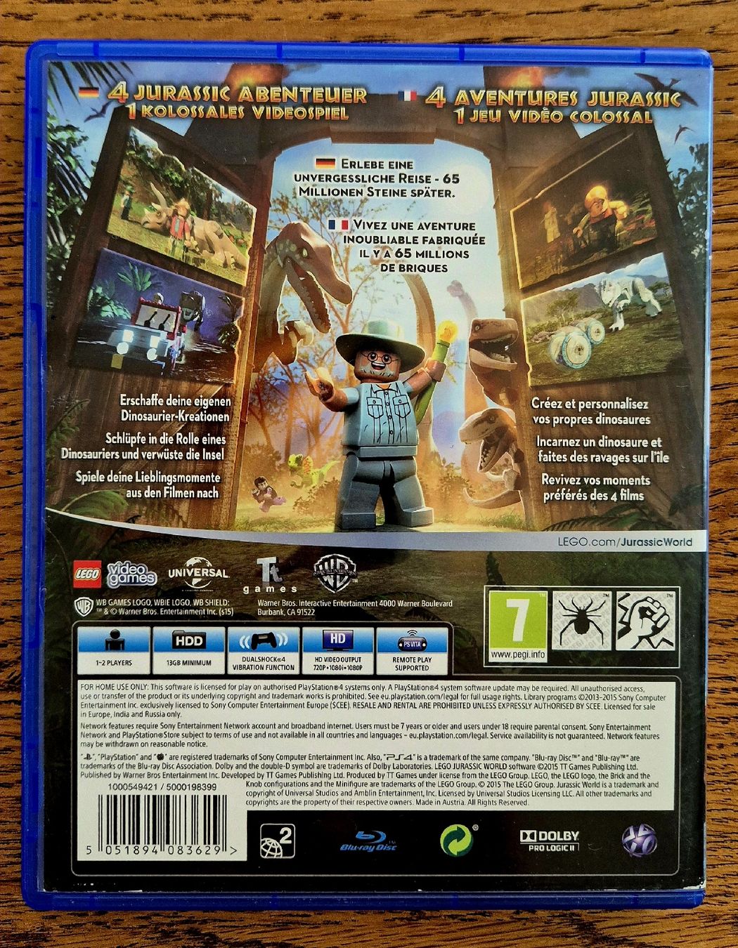 Giochi: LEGO Jurassic World PS4 Top Zustand – Nuovo (secondo la descrizione) da Au SG venduto da AlenCompany 1