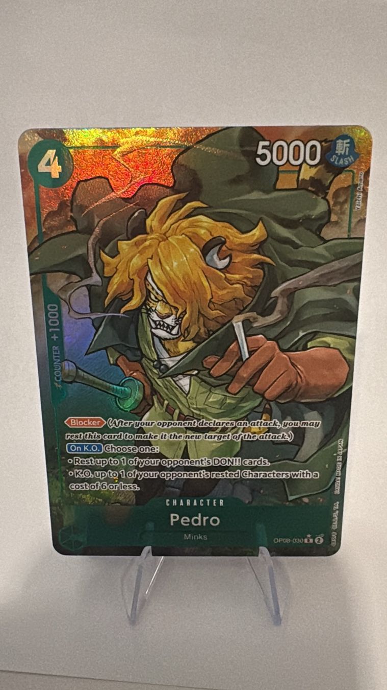 Bandai Carte collezionabili: One Piece TCG - OP08-030 Pedro – Nuovo (secondo la descrizione) da Birsfelden venduto da alex4127