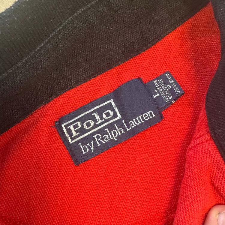 Ralph Lauren Magliette Polo: Polo Ralph Lauren Italia red poloshirt retro 90s streetwear – Usato da Rheinfelden venduto da sourced_limited 3