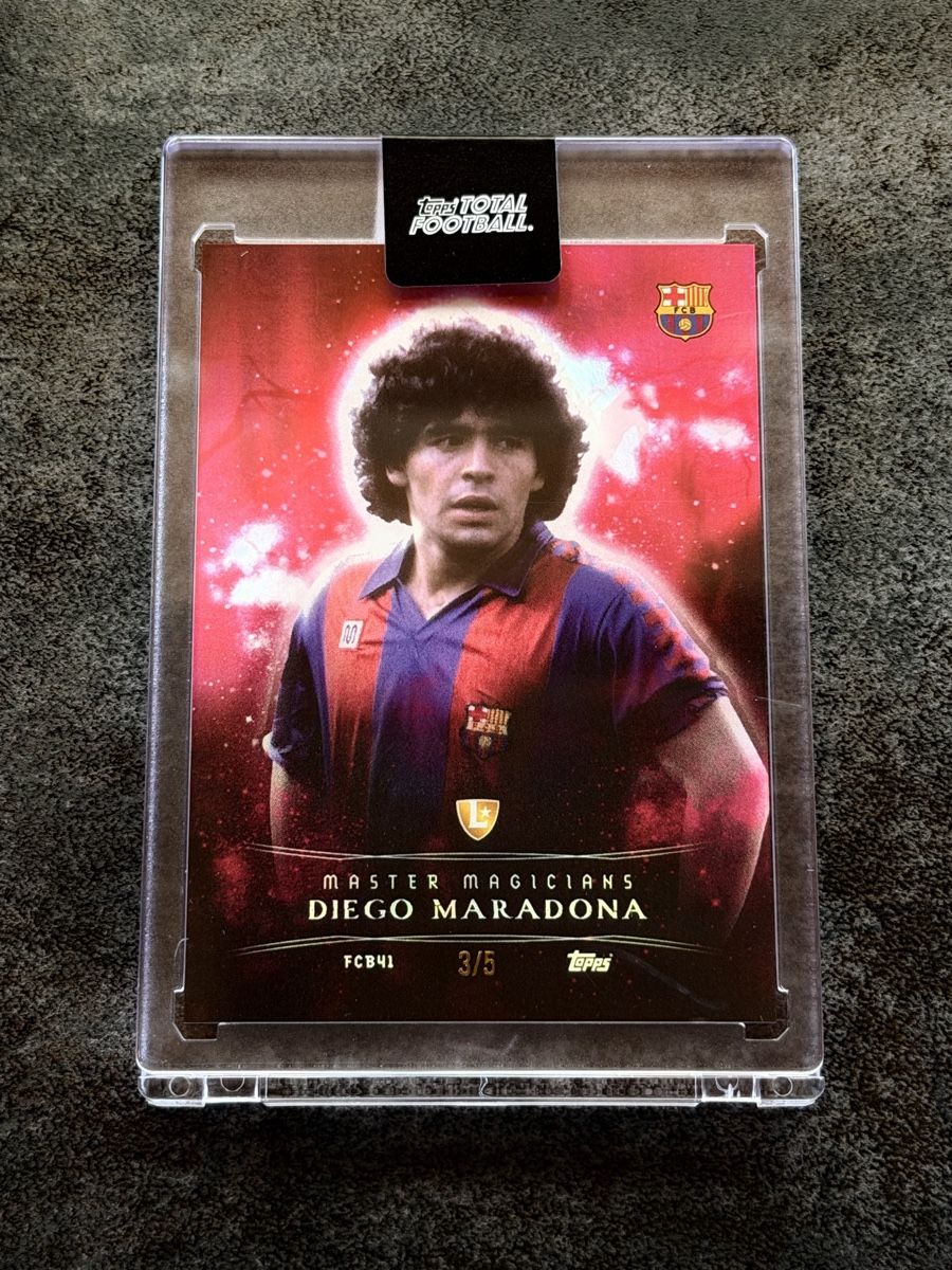 Topps Sammelbilder & Trading cards: Diego Maradona 3/5 - Topps Master Magicians – Neu und originalverpackt aus Kaiseraugst von 420n