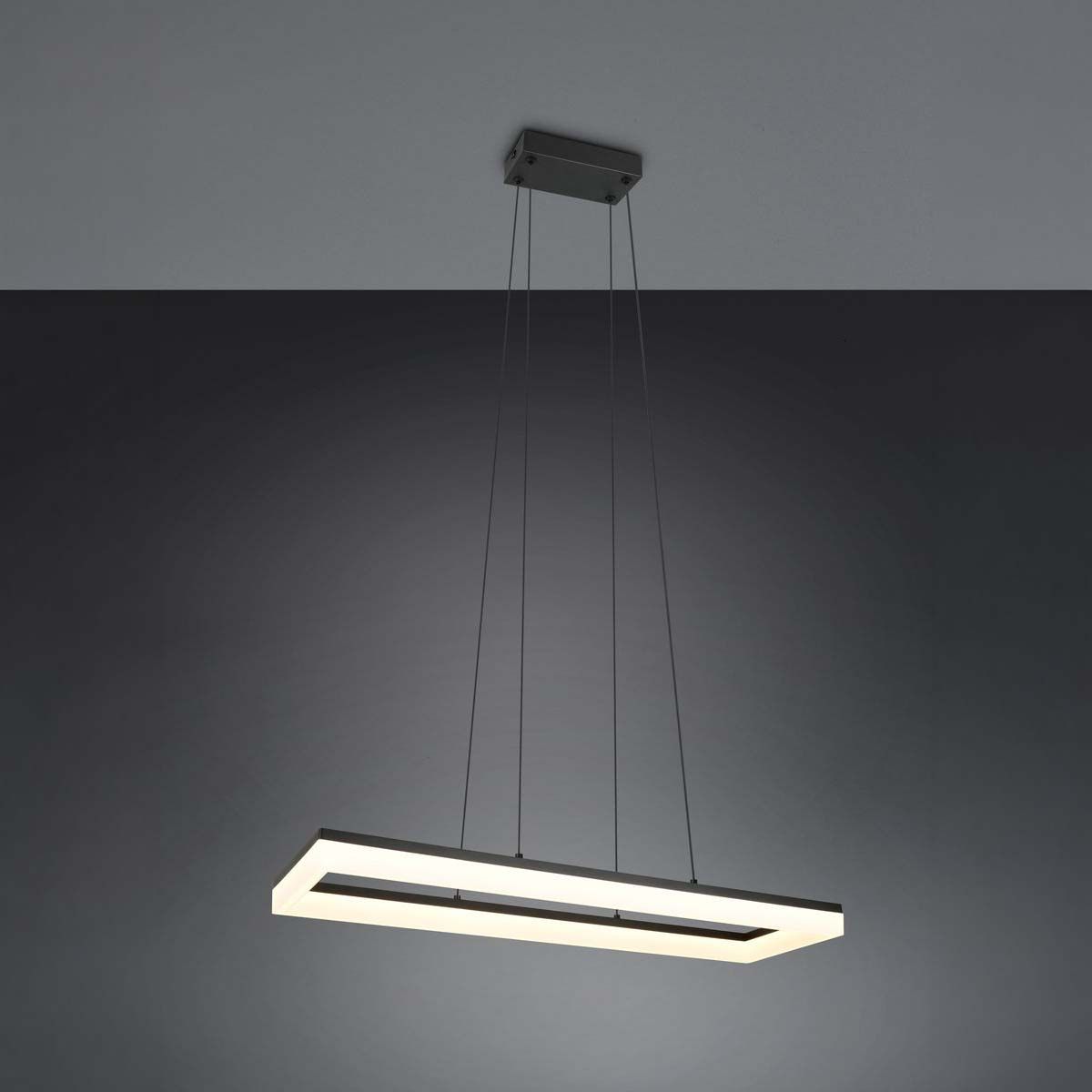 Lampadari & plafoniere: LED Pendelleuchte Schwarz, 70 cm x 20 cm – Nuovo (secondo la descrizione) da Kreuzlingen venduto da Smart-Light