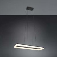 LED Pendelleuchte Schwarz, 70 cm x 20 cm