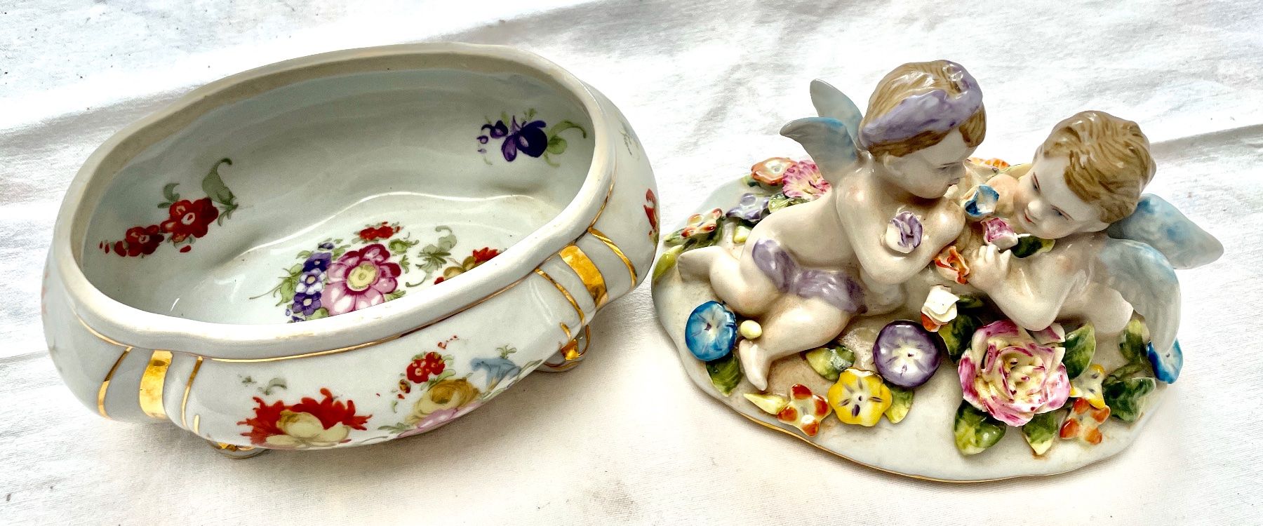 Zuccheriere: Jugendstil Porzellan Deckeldose – Usato da Kleinlützel venduto da Schatzkiste_Laufen 2