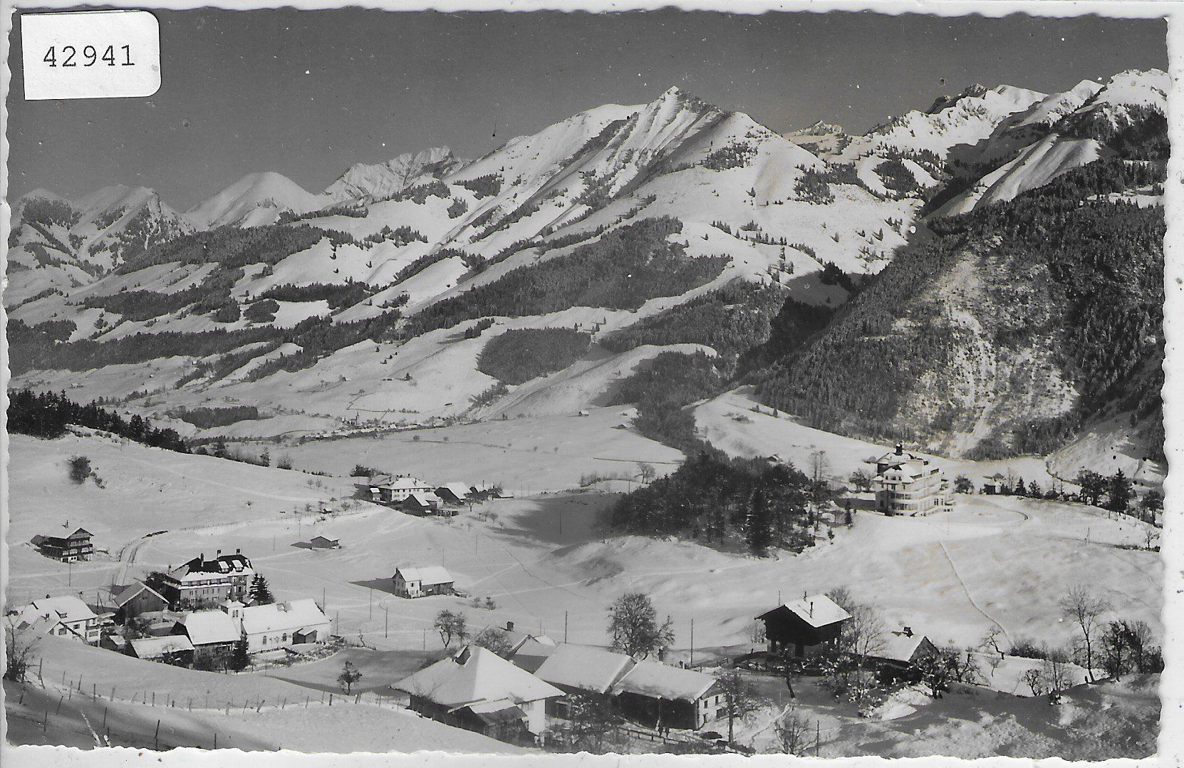 Cartoline postali: "Le Rosaire" Les Sciernes en hiver – Usato da Ettingen venduto da Kartenplanet